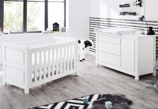 Pinolino 'Milk' 2-tlg. Babyzimmer-Set weiß, breit