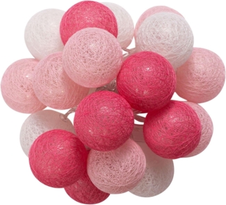 IDIMEX Lichterkette AMICI, Lichterkette mit 20 Kugeln LED Licht warmes weiß Lichtergirlande Indoo