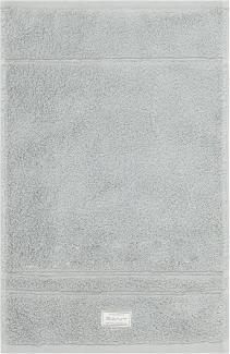 GANT Gästetuch, Organic Premium Towel - 30x50 cm, Frottee Hellgrau