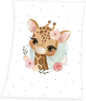 Baby Best Giraffe Microfaser Flauschdecke 75x100 cm