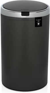 Les Collectors Sensor Küchenabfalleimer Mülleimer N°235, Infrarot, Edelstahl, dunkelgrau, 30 Liter, Automatische Öffnung, leises Schließen, rund und praktisch