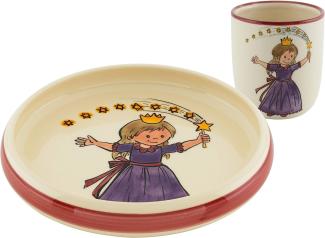 Kuhn Rikon 39551 Kinderset Prinzessin, Keramik, Teller, Tasse, Porcelain