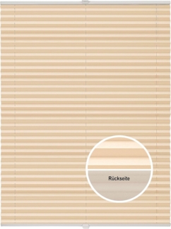 ondeco Plissee Thermo ohne Bohren mit Klemmträger,Sonnenschutz für Fenster innen, lichtschutz und Blickdicht, Faltrollo Sichtschutz für Tür, Jalousie Rollo leicht verdunkelnd - Hellorange - 85x210 cm