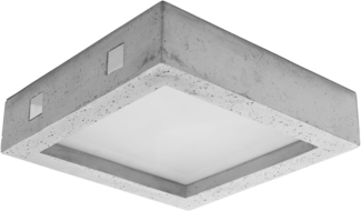 SOLLUX SL. 0995 Deckenleuchte RIZA beton L: 330, B: 330, H: 80, LED/22W