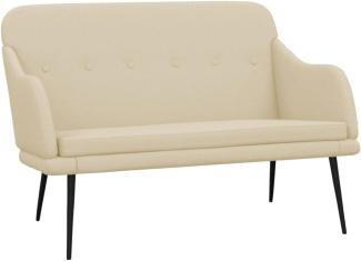 vidaXL Sitzbank Creme 110x76x80 cm Stoff 351489