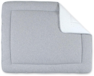 BEMINI Laufstalleinlage Krabbeldecke Pady waffle + jersey bio Grau melange