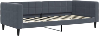 vidaXL Tagesbett Dunkelgrau 90x190 cm Samt 354022