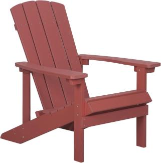 Gartenstuhl Holzwerkstoff Rot ADIRONDACK