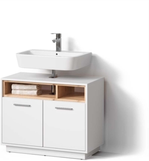 Livinity® Waschbeckenunterschrank Temo, Weiß, 80 x 64 cm