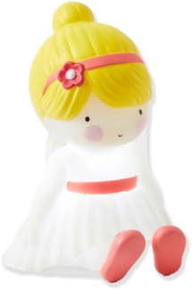 A Little Lovely Company Nachtlicht Star Mädchen 14,5 Cm Pvc: nachtlicht Füße 13,4 cm gelb/weiß (457393)