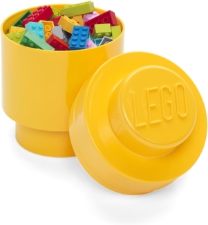 Lego 'Storage Brick 1' Aufbewahrungsbox gelb rund
