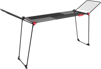 Vileda Infinity Flex Ultimate | ausziehbares Teleskopgestell | Wäscheständer für große Textilien| stabiles Gestell | weniger Abdrücke auf Kleidung Dank XXL Trockenstäbe | vormontierter Wäscheständer