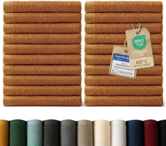 Blumtal Gästehandtücher 30x30 cm - weich und saugstark, Frottee (24-St), 12er und 24er Set, 100% Baumwolle