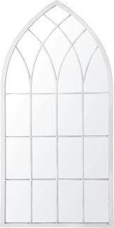 Wandspiegel grau Fensteroptik 50 x 115 cm CASSEL