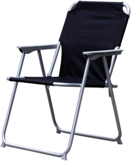 Klappbarer Campingstuhl Gartenstuhl Festivalstuhl Strandstuhl Angelstuhl Schwarz