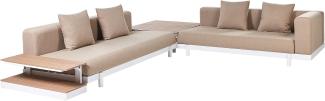 Lounge Set mit Tisch MISSANELLO Beige