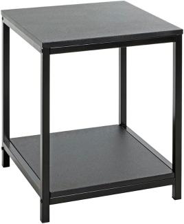 HAKU Möbel Beistelltisch schwarz, MDF, Metall - Maße: B 40 cm x H 50 cm x T 40 cm, Style: Modern