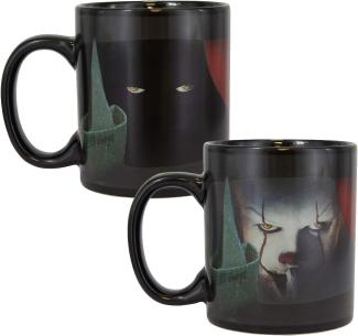 Paladone Pennywise Tasse Kaffee und Teetasse empfindliche Getränke Farbe und Design ändern sich bei Heiß Stephen King's IT Geschenk für alle Altersgruppen, Keramik