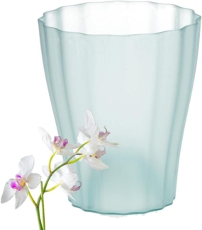 GarPet Blumentopf Orchideentopf Blumen Orchideen transparent durchsichtig Ø 16 cm glas