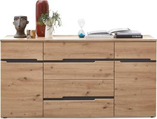 Möbel-Eins MAILAND Sideboard, Material MDF, Artisan eichefarbig