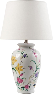 Tischlampe ACROSSO Porzellan Weiß