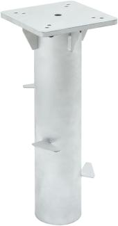 vidaXL Bodenhülse für Sonnenschirm Silbern 16x16x39,5 cm Stahl 4003367