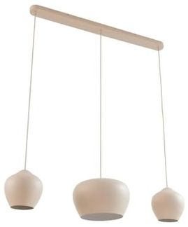 Lucande Hängeleuchte Malisa, Metall, Creme IP20, 3 x 15 W LED