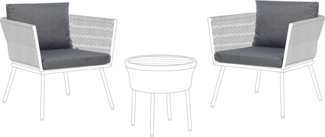 Outdoor Kissenbezug Set GARGANO Grau