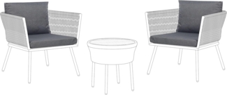 Outdoor Kissenbezug Set GARGANO Grau