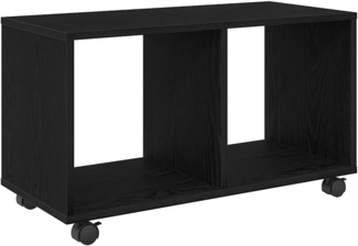 vidaXL Beistelltisch mit Regal Schwarz Eichen-Optik 72 x 33 x 42,5 cm 868061