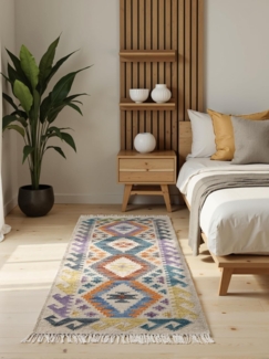 HANSE Home Teppich Kelim Oasis, rechteckig, Höhe: 3 mm, Wolle, Baumwolle, Natur, Handgewebt, orientalisch, Boho, traditionell