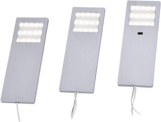 HELENA Paul Neuhaus Unterbauleuchte, alu, 3er-Set je 1xLED-Board 2W 3000K Innenleuchte, IP20 11333