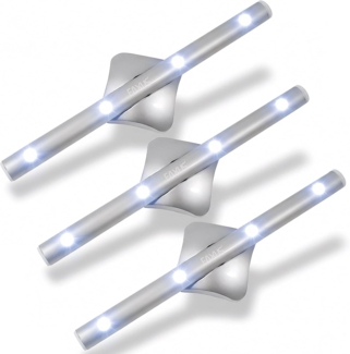 EAXUS LED Unterbauleuchte Schrankleuchte Batterie Klebe Lichtleiste - Stablicht, LED fest integriert, Unterbaulampe