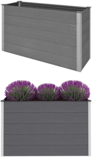 vidaXL Garten-Hochbeet WPC 150 x 50 x 91 cm Grau 43608