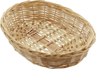 Schale Naturweiß oval Deko Aufbewahrung Obstschale Tisch Korb 32cm
