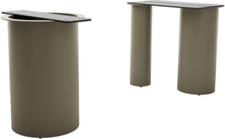 Tischgestell Troa Metall Effektfinish Titan für Tischplatten ab 200 cm