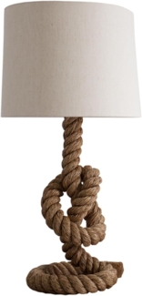 riess-ambiente Stehlampe SEVEN SEAS 80cm beige / natur, ohne Leuchtmittel, Wohnzimmer · Leinen-Stoff · Seil · Tau · maritim · Deko · handmade