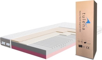 NOX Matratze 200x200 Komfortschaum Härtegrad H4 H5 Comfort Plus 20 cm hoch -30 Nächte Probeschlafen | Rollmatratze | Schaumstoff Matratze | Wendematratze | Antibakterieller Bezug | Liegegefühl hart