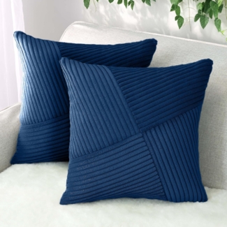 Amilian Kissenbezüge - 2er Set Kissenhüllen - Kissenbezug - Zierkissenbezüge, (2 Stück), 40x40 cm, Kissenhülle für Sofakissen, Dekokissen, Zierkissen, Kissen