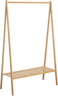 SVITA Kleiderständer LANA, Garderobenständer aus Bambus, mit Ablagefläche, skandinavisches Design