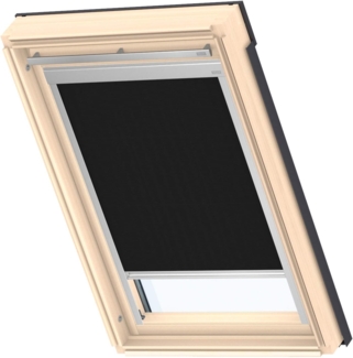 Verdunklungsrollo DBL M08 4249, VELUX, verdunkelnd, ohne Bohren, in Führungsschienen, VELUX »Pick & Click!«, alufarbene Führungsschienen & Griffleiste