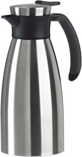 Emsa Soft Grip Isokanne. schwarz. Edelstahl. 1 Liter