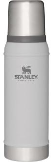 Stanley Classic Legendary Bottle Vakuumflasche aus Edelstahl mit Vakuumisolierung in der Farbe Ash 0,75l, Maße: 8,9cm x 8,9cm x 29,8cm, 668412