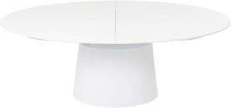 Kare Design Ausziehtisch Benvenuto, Weiß, 75 x 200 x 110 cm