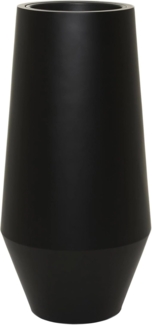 VIVANNO Bodenvase Fiberglas BERBELA Rund - Schwarz Matt (1 St), 40x80 cm