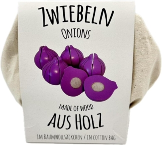 Tanner Zwiebeln zum Schneiden im Baumwollsäckchen
