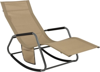 SoBuy Gartenliege OGS47, Schaukelliege Sonnenliege Gartenliege Schwungliege für Gärten Balkone