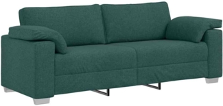 vidaXL Sofa Dunkelgrün 219 x 77 x 82 cm Stoff 4105242
