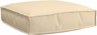 vidaXL Palettenkissen für Sitzfläche Beige 60 x 60 x 12 cm 42001491