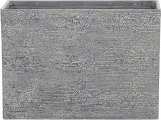 Blumentopf grau rechteckig 29 x 70 x 50 cm EDESSA